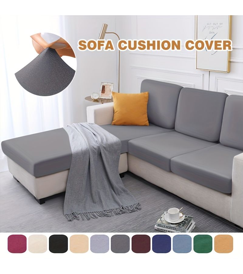 Camel Sofa Cushion Cover 1pc Backrest For L Shaped Chaise Lounge Protective Decor - Image 1