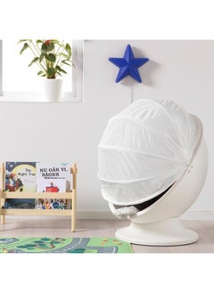Zaboon Swivel armchair, white/red  - Image 3