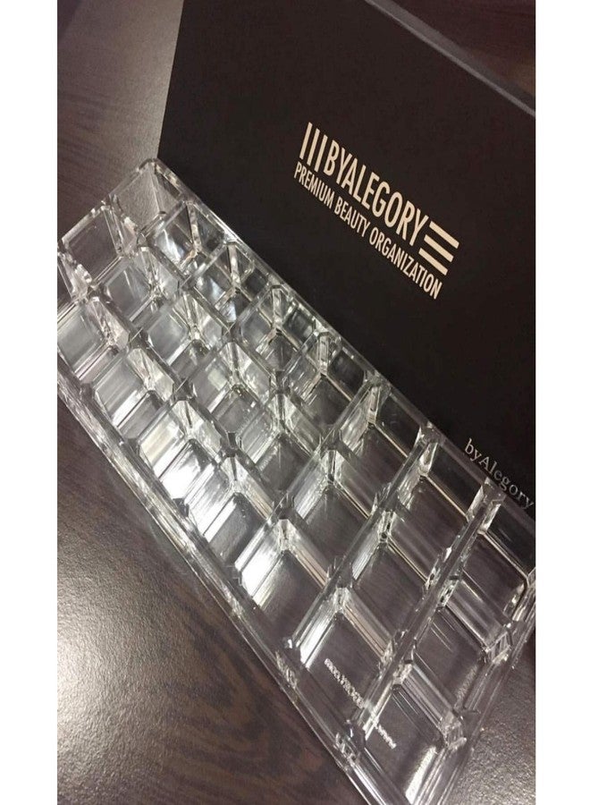 BY ALEGORY byAlegory Premium Beauty Organization Acrylic Lipstick Organizer & Beauty Container 24 Space Storage (Clear) - Image 5