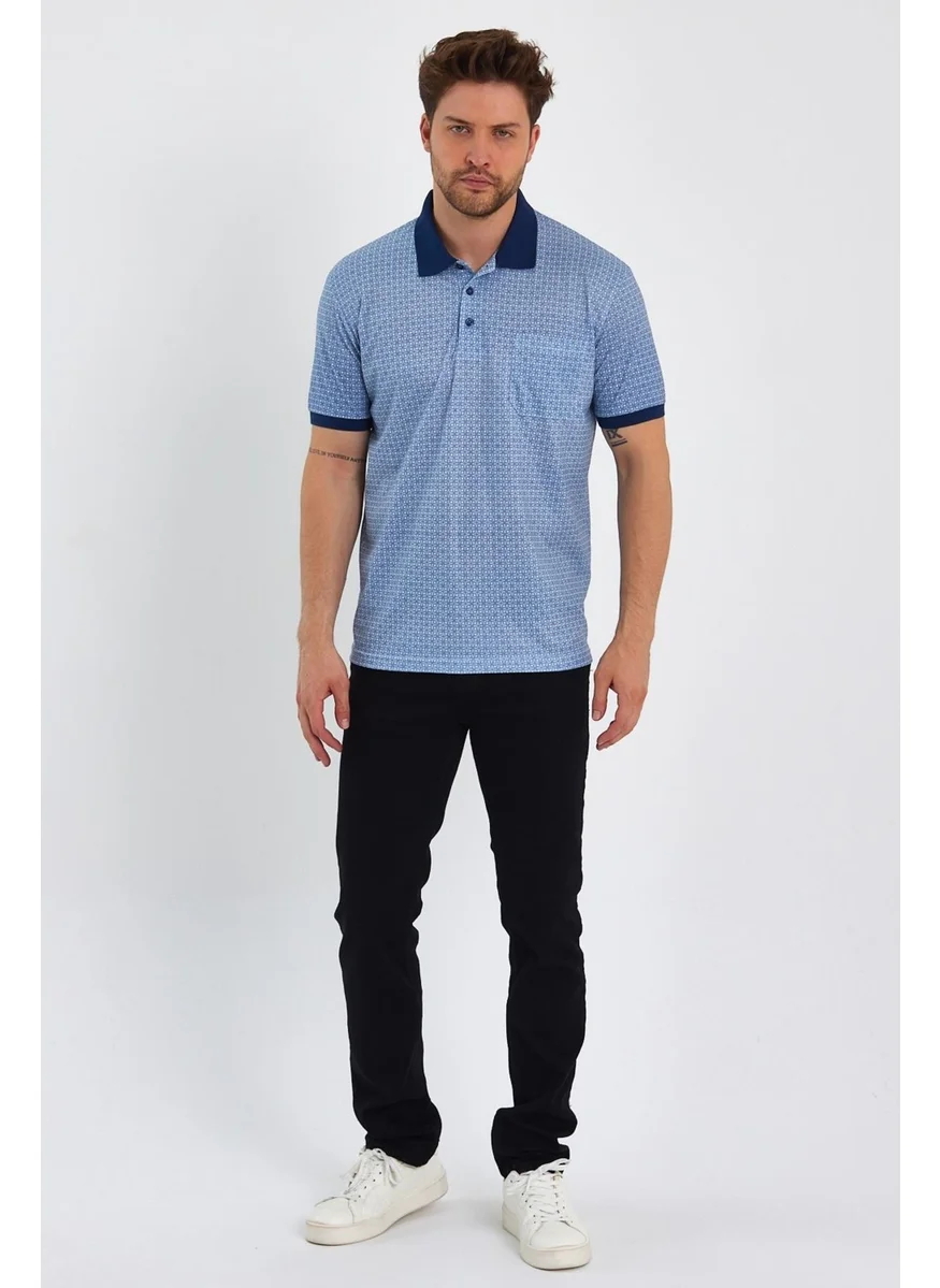 Alexander Gardi Pocket Mercerized Fabric Polo Neck T-Shirt 1057