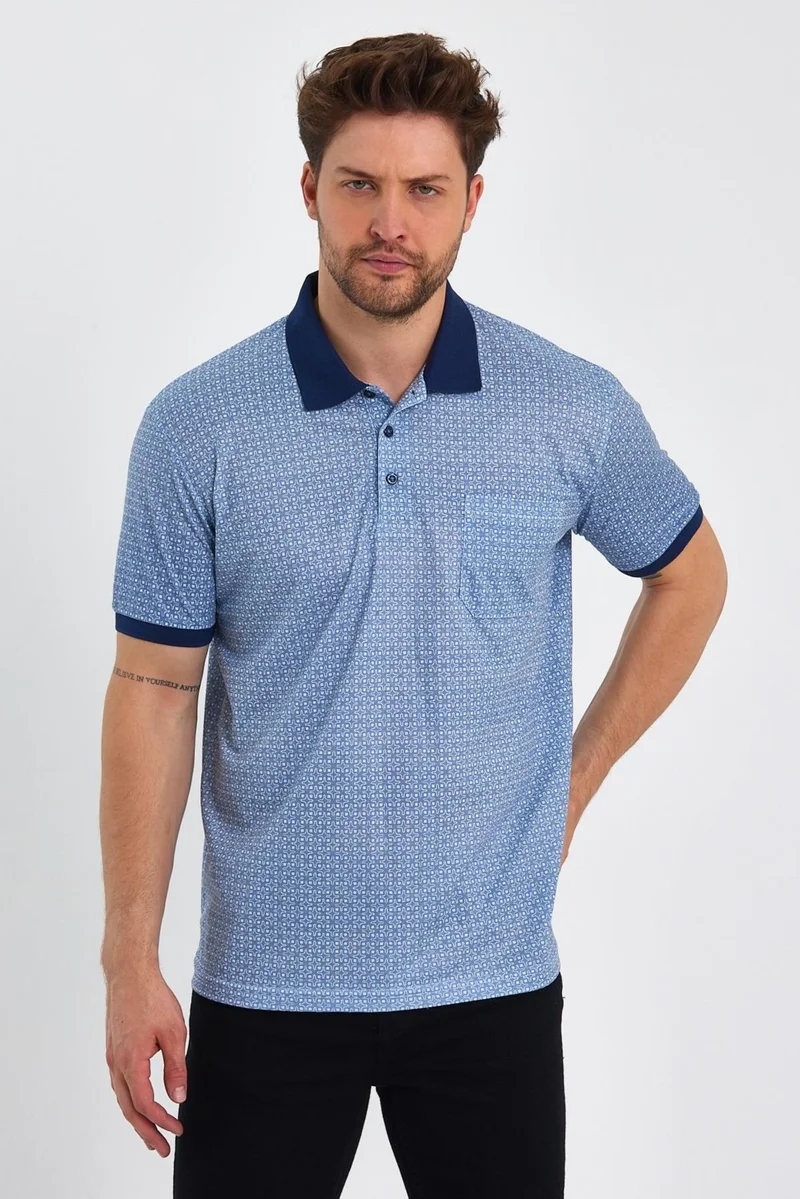 Alexander Gardi Pocket Mercerized Fabric Polo Neck T-Shirt 1057