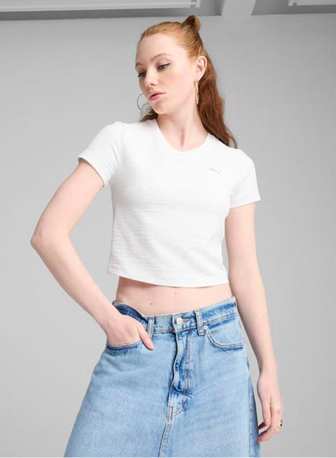 PUMA Dare To Textured Crop Top - Image 1