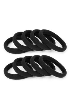 BAOLI 100PCS Large Cotton Seamless Ponytail Holders - Hair Elastics for Thick, Heavy and Curly Hair (2 Inch Diameter) by BAOLI  - Image 1