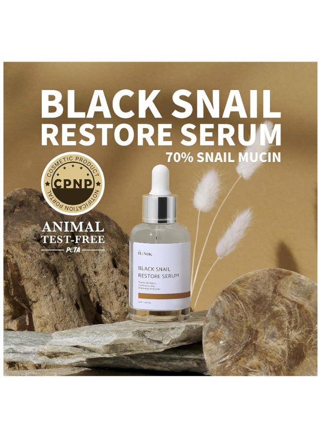 iUNIK Black Snail Restore Serum - 50ml - Image 2