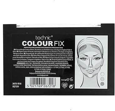 Technic Colour Fix 2 Pressed Powder Contour Palette 35 g 8 Piece - Image 3