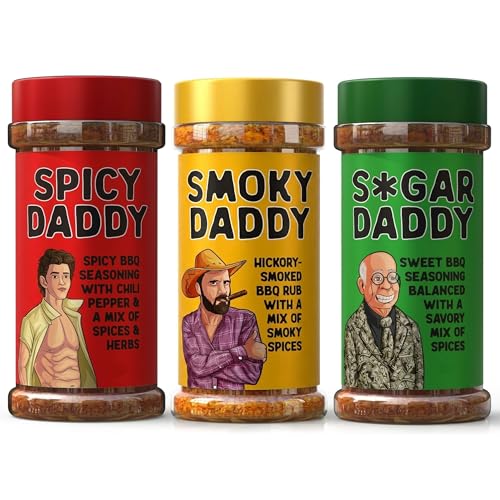Pelto BBQ Rub Dads Gift Set 3 Bold Barbecue Rubs Sweet Spicy Smoky Blends Fathers Day Birthday Christmas Stocking Stuffer for Men BBQ Seasoning Grilling Tools Set for Dads - Image 1