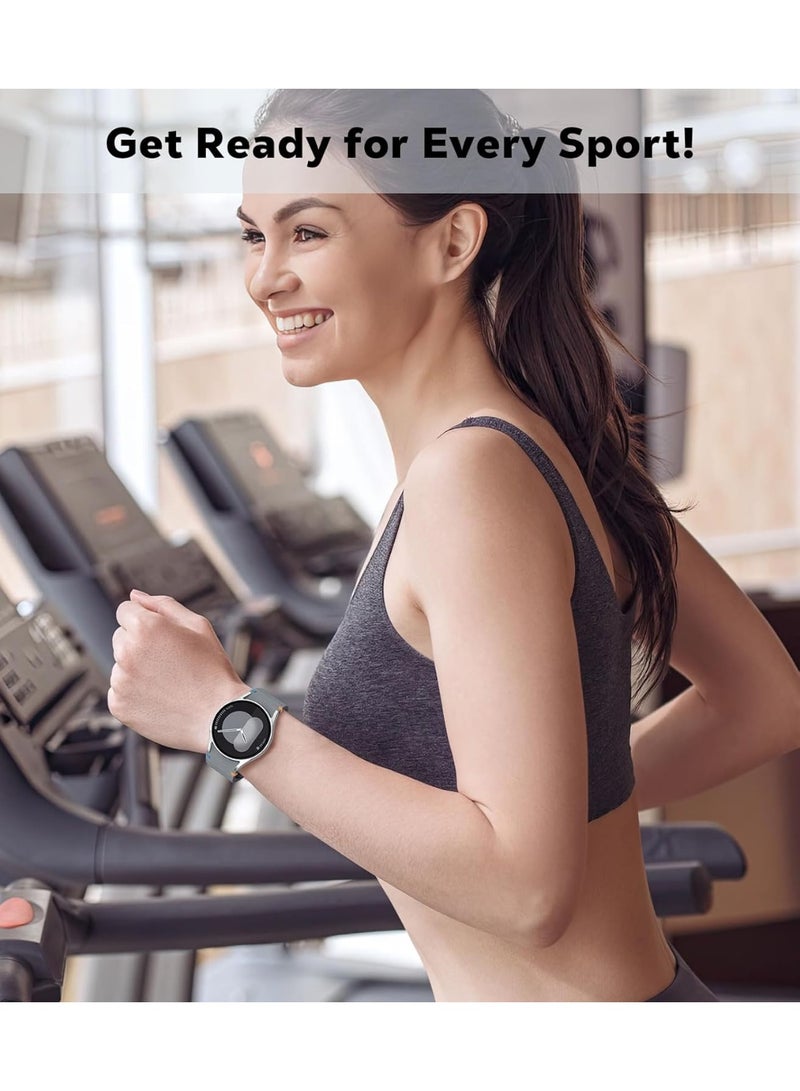 O Ozone Sport Band for Samsung Galaxy Watch Ultra LTE 47mm / Galaxy Watch 3 45mm, 22mm Soft Silicone Replacement Strap for Men Women- Black/Green/Dark Blue/Orange - Image 3