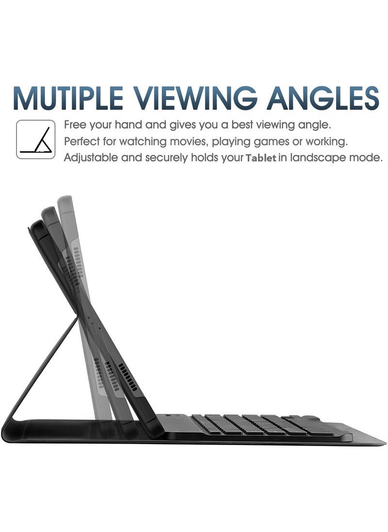 TIGER Keyboard Case for Xiaomi Pad 6 / Pad 6 Pro 11 Inch 2023 Tablet | Slim PU Stand Cover with Magnetically Detachable Wireless Bluetooth Keyboard | Full Protection, Lightweight, and Durable for Xiaomi Pad 6 / 6 Pro 11 Tablet  - Image 4