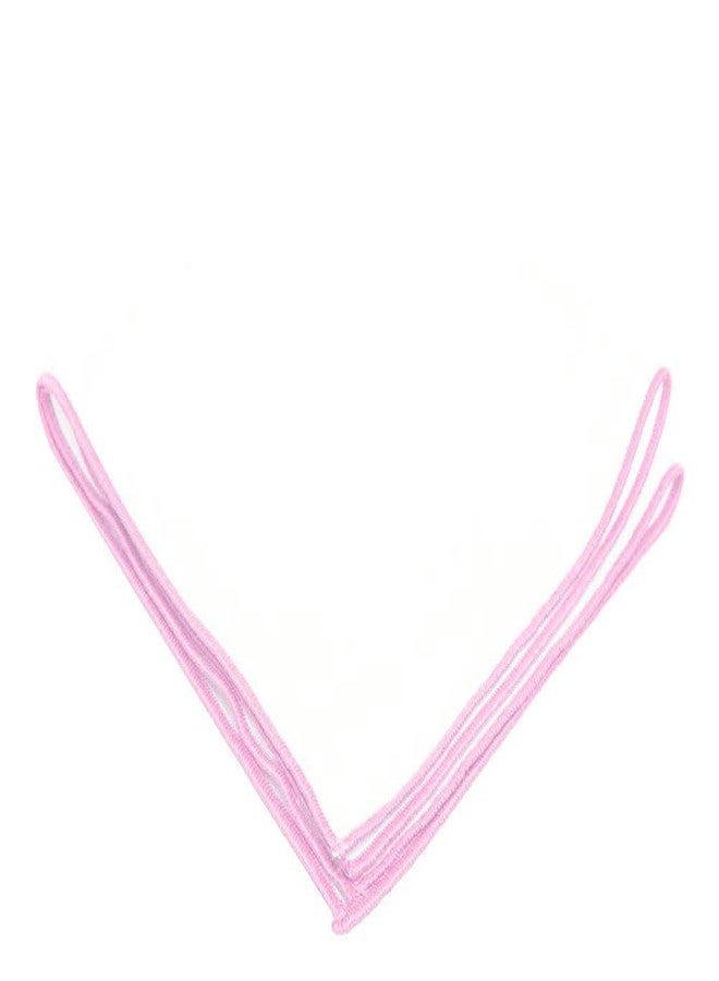 Flairs New York Gentleman's Essentials Weekend Casual White Pocket Square (Pocket Square Only, White/Flamingo Pink) - Image 1