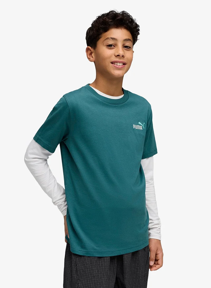 PUMA Youth Essential Two Color Small No.1 Logo T-Shirt