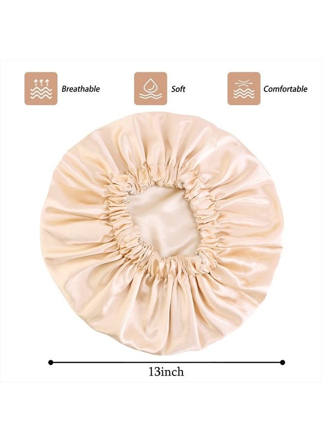 Edoneery - Satin Bonnet Silk Bonnet Hair Bonnet for Sleeping Satin Bonnet for Hair Bonnets for Women Silk Bonnet for Natural Hair - Image 1