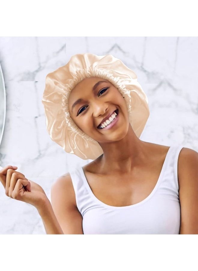 Edoneery - Satin Bonnet Silk Bonnet Hair Bonnet for Sleeping Satin Bonnet for Hair Bonnets for Women Silk Bonnet for Natural Hair - Image 1