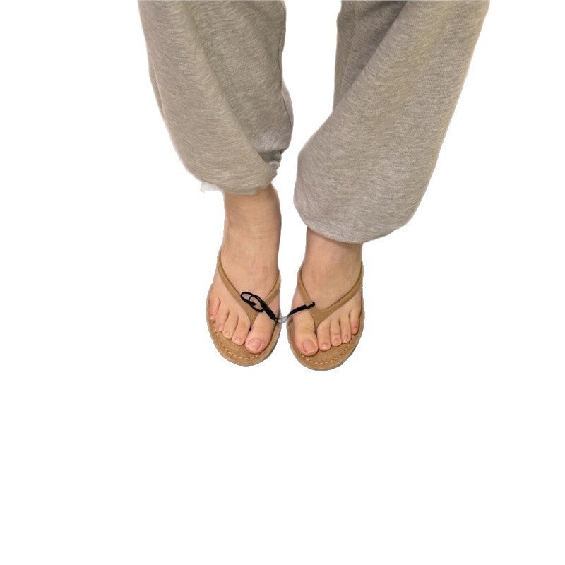 French Fairy Style Thin Heel Thong Sandals for Women 2026 Summer - Image 5