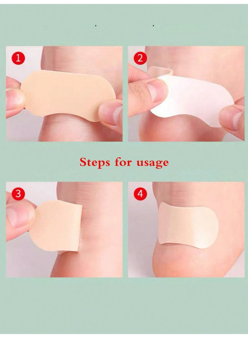 LUMYA 35Pcs Heel Anti-Wear Stickers for Foot Protection, Blister Prevention Tape for Sensitive Skin, Self-Adhesive Pads for Heels, Toes, and Shoes, Multipurpose Friction Relief Patches (5 Sheets) - Image 4
