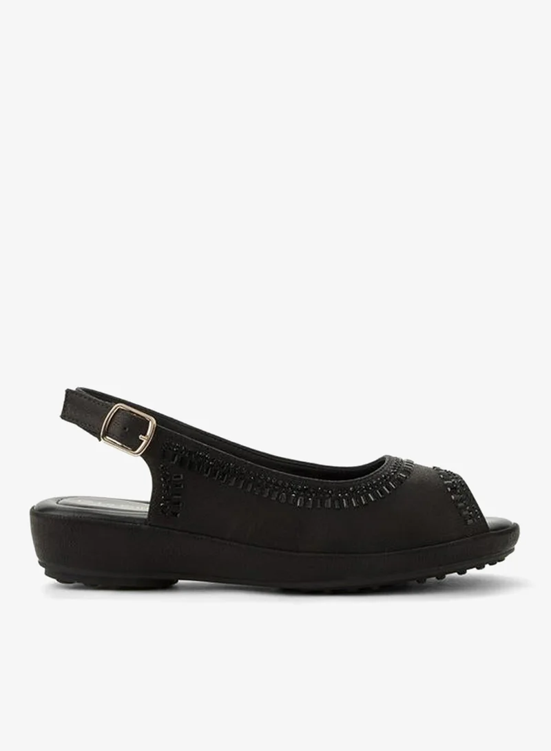 لو كونفورت صندل بحزام معدني مزخرف لمجموعة رمضان