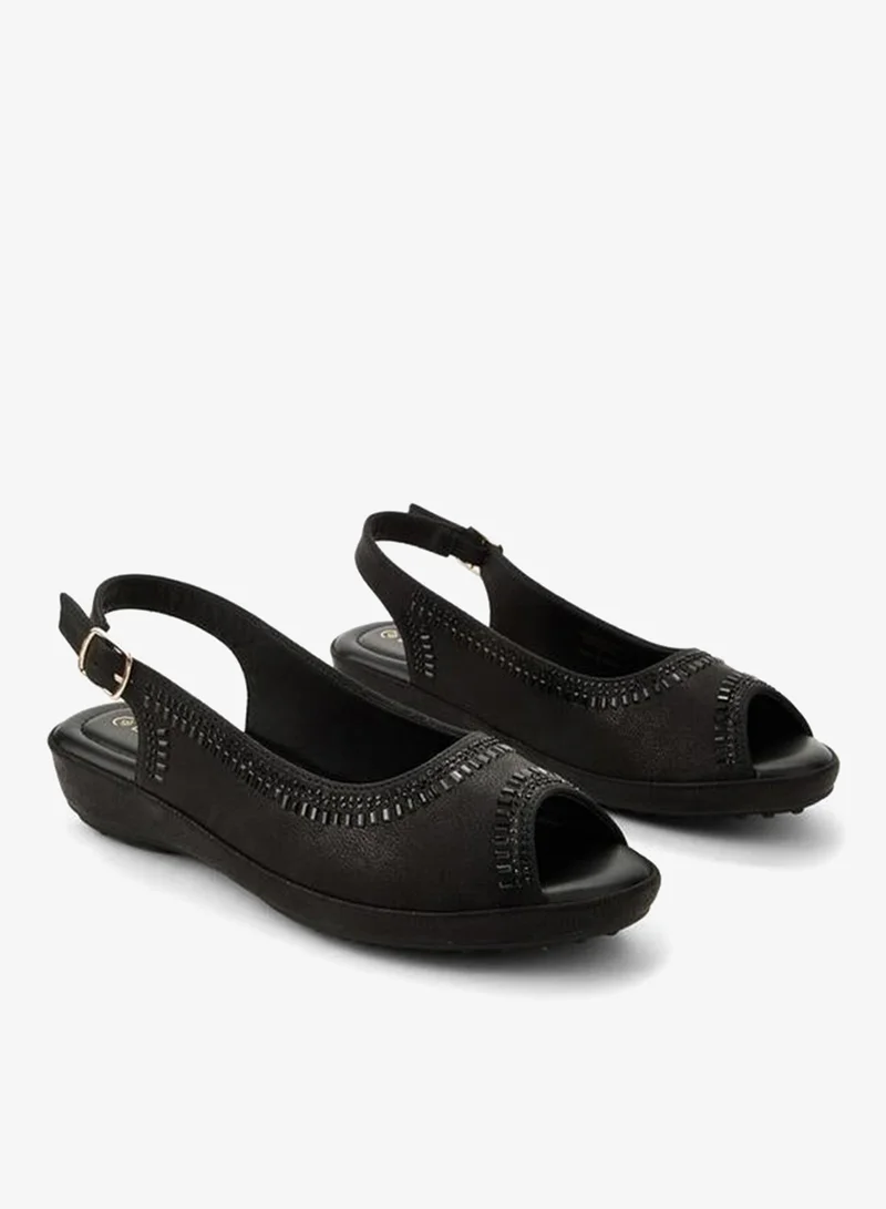 لو كونفورت صندل بحزام معدني مزخرف لمجموعة رمضان