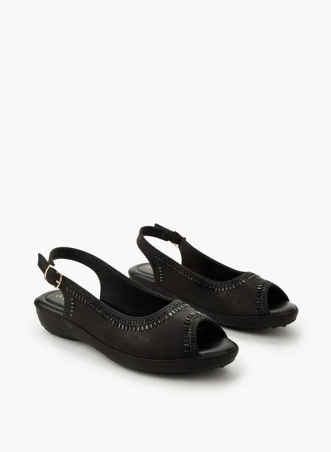 Le Confort Women Embellished Peep Toe Sandals