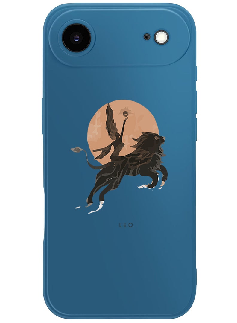 Theodor Protective Slim Fit Case Liquid Silicone Cover with Full Body Protection Anti-Scratch Shockproof Case For Apple iPhone 17 Air (Blue) Leo-01 - Image 1