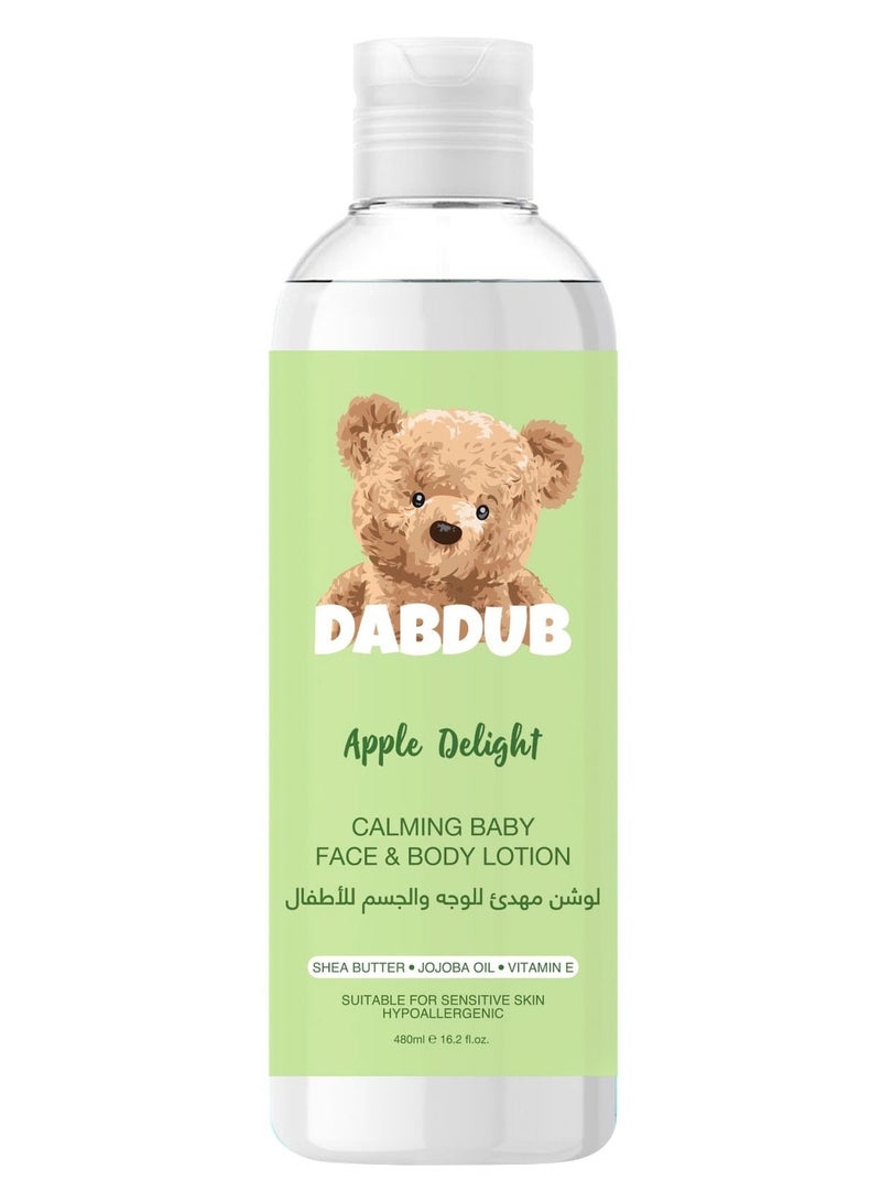 Dabdub لوشن أبل ديلايت المهدئ للوجه والجسم شفاف 480 مل - Image 1