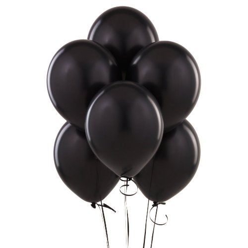 EVISHA HD Latex Big Size 12" Black and Yellow Metallic Latex Balloons/Party Decoration/Theme Party/Birthday Party Decoration(Set of 50) - Image 3