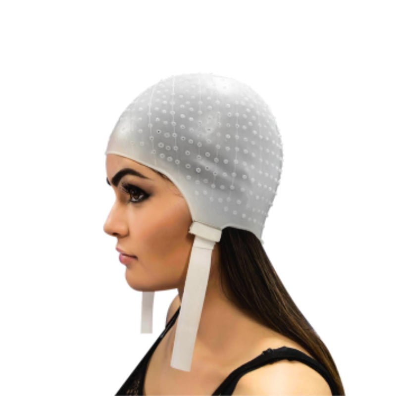 DOMPEL Dompel Silicone Highlight Hair Cap | Reusable Professional Silicone Cap with Needle | Special for Hair Dyeing | Model 233 CA  - Image 4