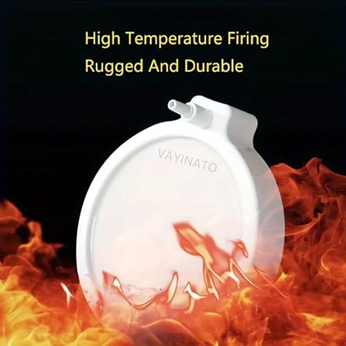 VAYINATO® 4 inch White Non Clogging Round Air Stone Disc Bubble Diffuser (Motor Not Included) for Aquarium Fish Tank Hydroponics Pump Ceramic Airstones (White) By Petzlifeworld - Image 4