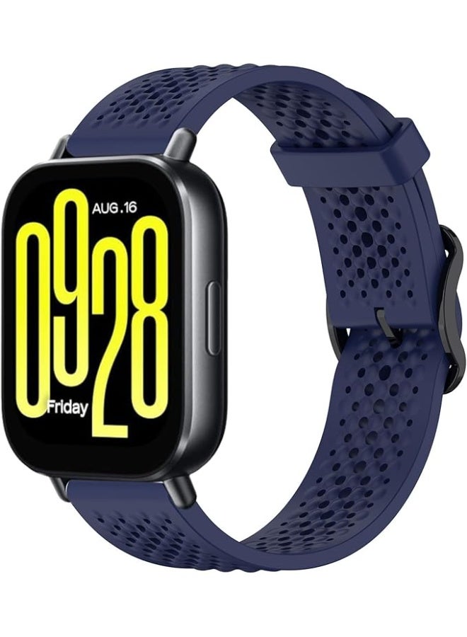 22 mm Silicone Breathable Sport Bracelet For Xiaomi Redmi Watch 5 Active/Redmi Watch 5 Lite Strap, 22mm Adjustable Armband Watchbands Quick Wristband Watch Strap Bands - Image 1