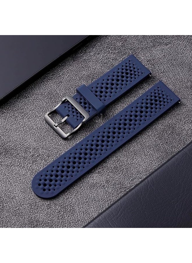 22 mm Silicone Breathable Sport Bracelet For Xiaomi Redmi Watch 5 Active/Redmi Watch 5 Lite Strap, 22mm Adjustable Armband Watchbands Quick Wristband Watch Strap Bands - Image 2