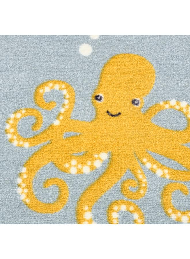 erorex Rug, Ocean Animals Pattern/Multicolour, 133X133 Cm - Image 5