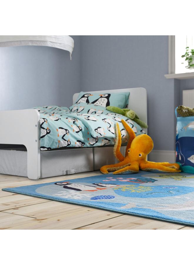 erorex Rug, Ocean Animals Pattern/Multicolour, 133X133 Cm - Image 2