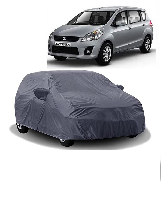 Carigiri Grey Car Body Cover for Maruti Suzuki Ertiga(Triple Stitched,Mirror Pockets,UV Resistant,Dustproof)(Models-2015, 2016, 2017) - Image 1