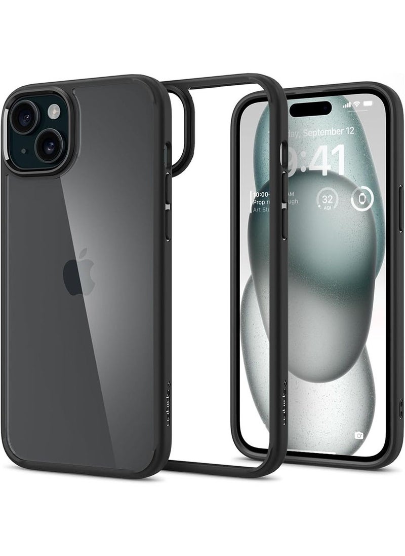 Spigen Ultra Hybrid for iPhone 15 PLUS Case Cover - Matte Black  - Image 1