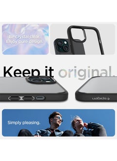 Spigen غطاء حماية ألترا هايبرد لهاتف آيفون 15 بلس - أسود غير لامع  - Image 3