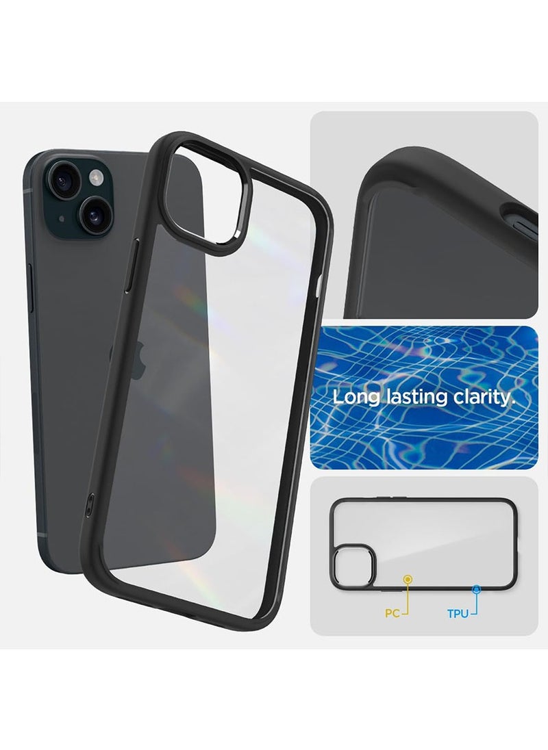 Spigen Ultra Hybrid for iPhone 15 PLUS Case Cover - Matte Black  - Image 4