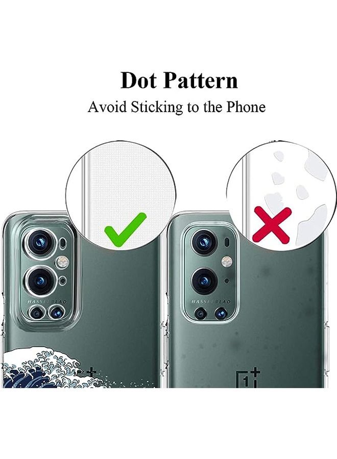Ocean Oneplus 9 Pro Case Silicone Cover Non-Yellowing Shockproof Phone Bumper Cover, Anti-Scratch Clear Back - Image 2