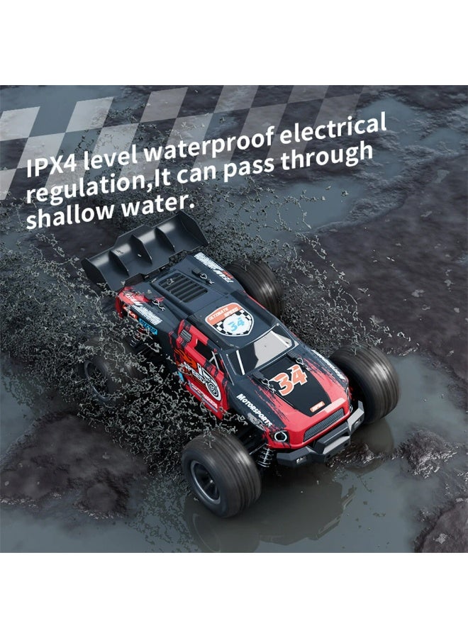 Wild Storm HW-8810 High-Speed 1/16 Scale Brushless RC Car (With Gift Box) – 50 km/h, 4WD Off-Road Monster Truck with Metal Reinforcements, Splash-Proof Design, LED Lights, and 2.4GHz Remote Control  - Image 5