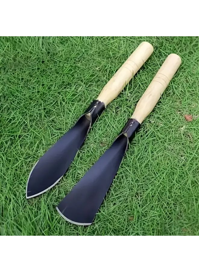 2pcs Metal Garden Trowel Set Durable Hand Shovels for Digging Transplanting and Weeding - Image 1