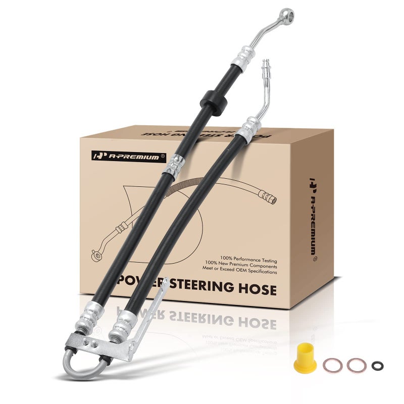 A-Premium APremium Power Steering Pressure Hose Line Assembly Compatible with MercedesBenz R350 20062011 ML350 20062011 with Oring Washer Pump To Rack