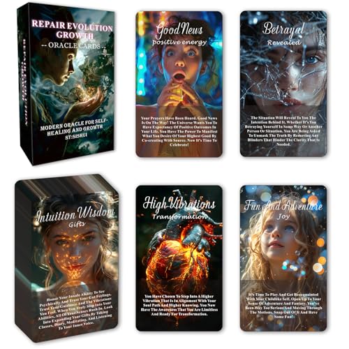 sishui Healing Oracle Cards Deck Oracle Cards Set Oracle Cards for Beginners SelfHealing Tool That Helps You Discover What Needs to Shift Or Release for Your Highest Good - Image 1