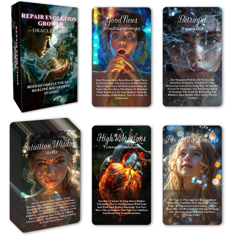 sishui Healing Oracle Cards Deck Oracle Cards Set Oracle Cards for Beginners SelfHealing Tool That Helps You Discover What Needs to Shift Or Release for Your Highest Good - Image 3