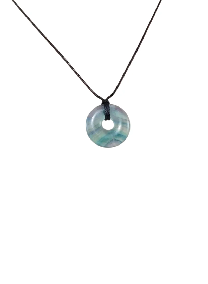 British Fossils قلادة دونات 6 ملم بالفلوريت