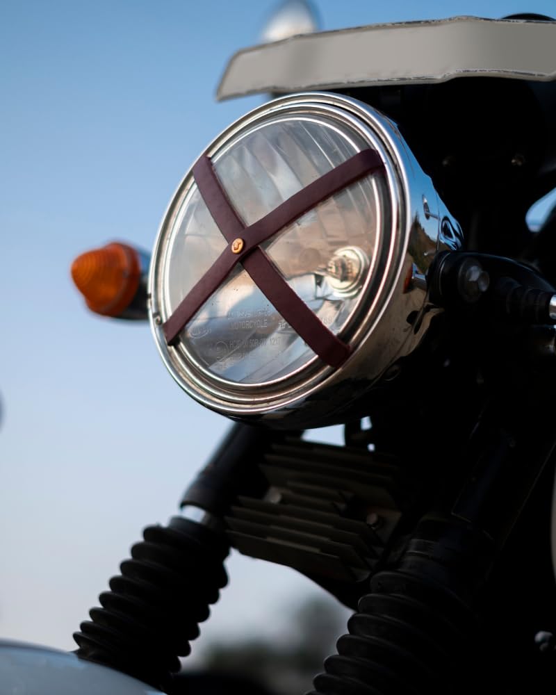 Trip Machine Company Leather Sticker Cafe Racer Headlight X Caffeine - Image 2