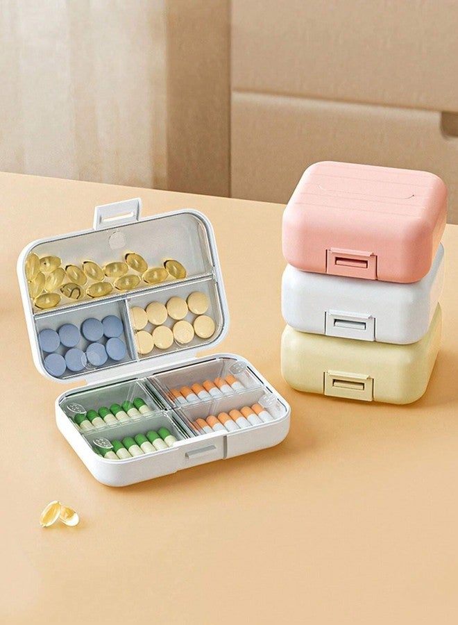 Apexx Pill Medicine Organizer Storage Box with 7 Compartments - Moisture Proof, Made of Food Grade Cereal Fiber, BPA free Wheat Straw Material, Ideal for Travel, Pocket, Purse, Daily Pill Case, Portable Medicine Vitamin Holder Container - 1 Pc (MultiColor) - Image 1