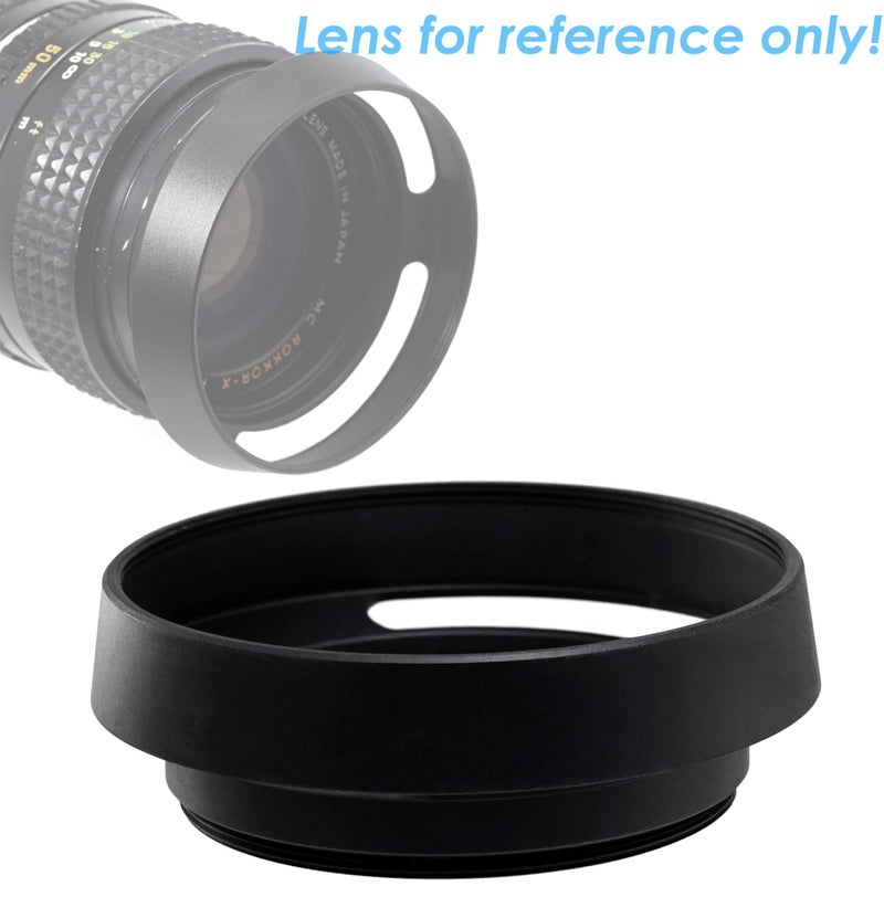 Fotasy Metal Curved Lens Hood - 52mm Vented Hood for Fuji, Leica, Olympus, Panasonic, Sony Lenses - Image 2
