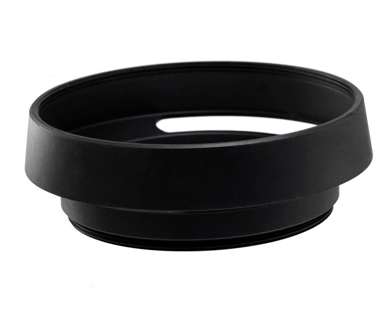 Fotasy Metal Curved Lens Hood - 52mm Vented Hood for Fuji, Leica, Olympus, Panasonic, Sony Lenses - Image 1