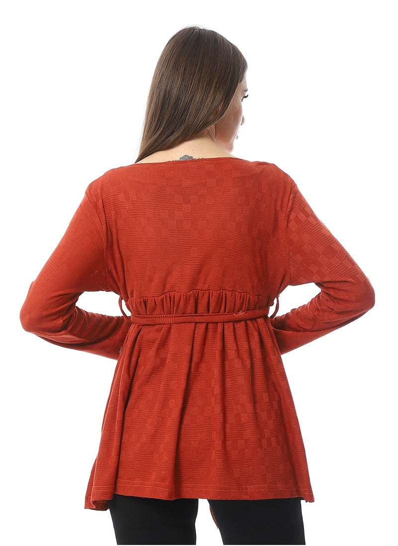 Caesar - Women Plain Blouse With Long Sleeves - Image 1