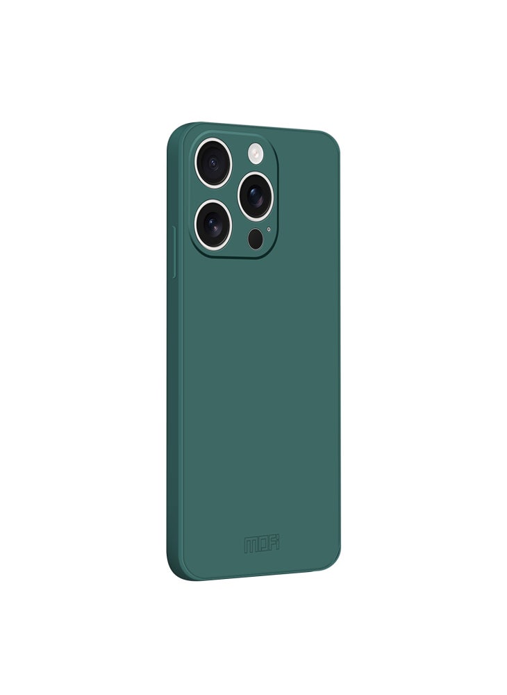 For iPhone 14 Pro Max Case MOFI Skin Touch Soft TPU Protective Phone Cover - Dark Green - Image 1