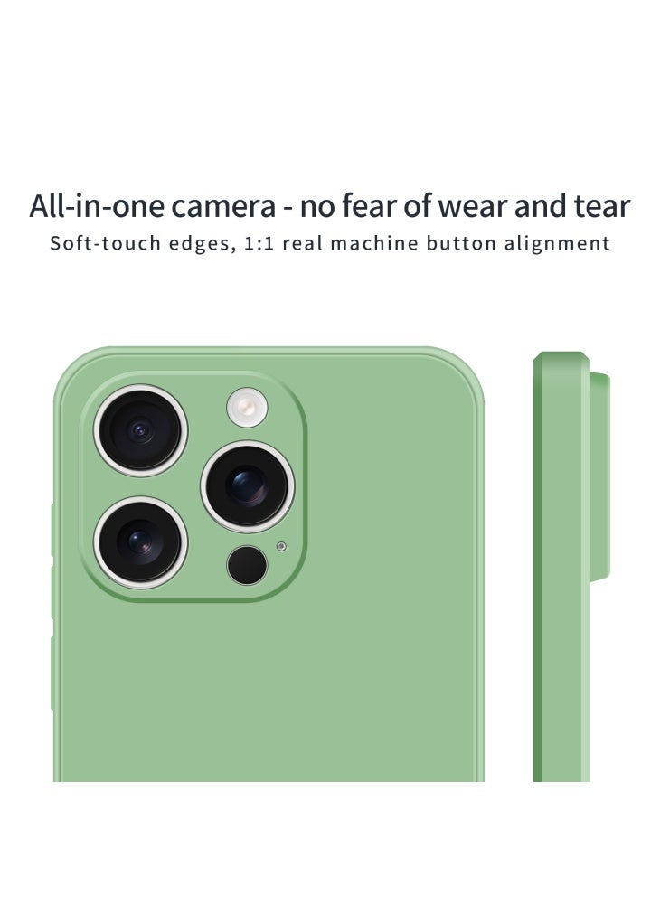For iPhone 14 Pro Max Case MOFI Skin Touch Soft TPU Protective Phone Cover - Dark Green - Image 3
