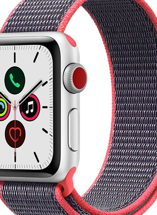 Replacement Band For Apple iWatch Series 5/6/7 42/44/45mm Pink/Grey - Image 2