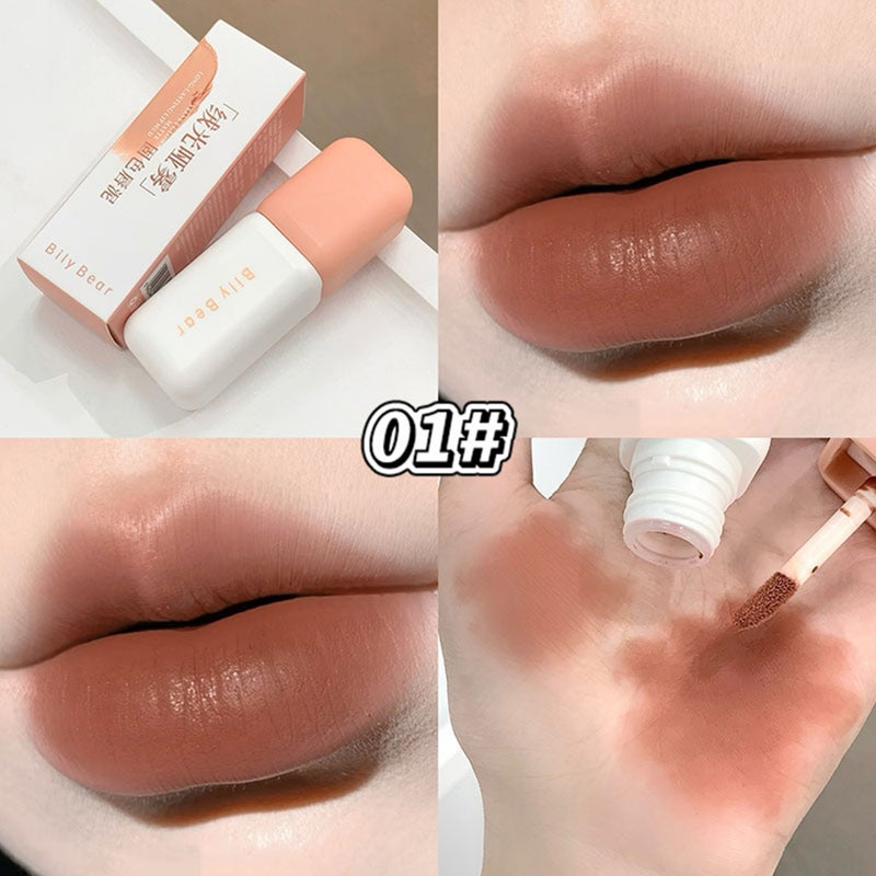 OCHEAL Matte Lip Mud Liquid Lipstick, Velvet Soft Lip Tint for Women, Lightweight Creamy Long Lasting Lip Color, 1 Pc, 01 - Image 2